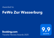 FeWo Zur Wasserburg - Booking Traveller Review Award 2025